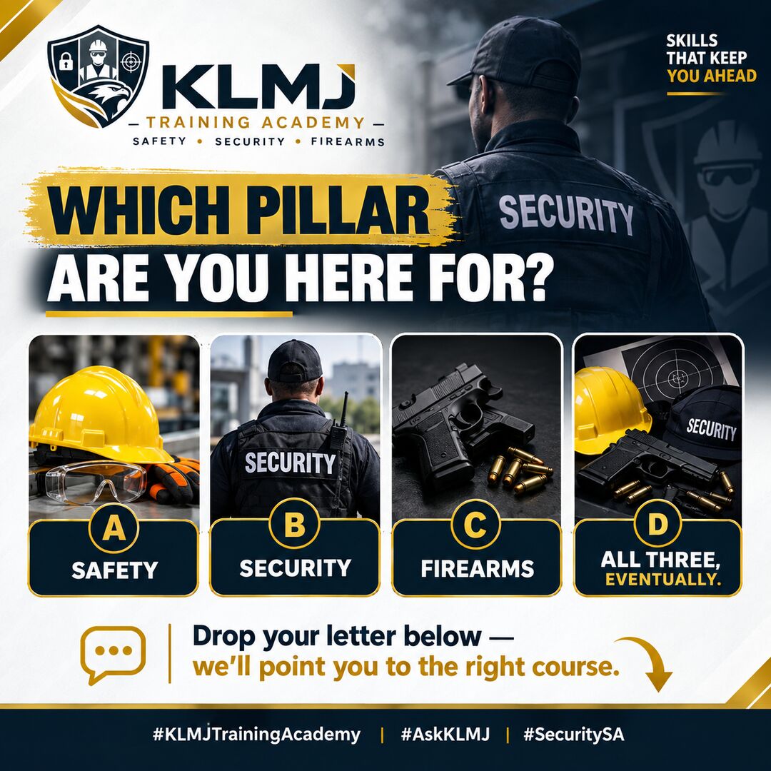 Which training pillar are you here for — Safety, Security or Firearms